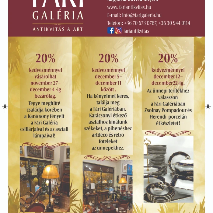 Advent a Fári Galériában