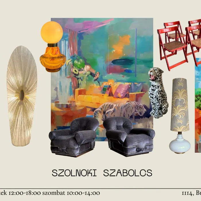 Faur Zsófi Galéria X Woodelier pop-up vásár Szolnoki Szabolcs tárlatán