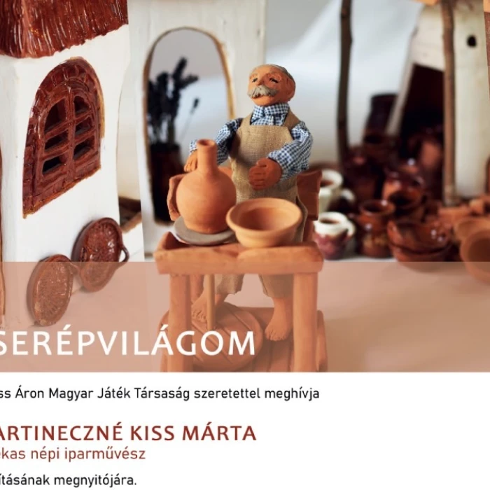 Martineczné Kiss Márta Cserépvilágom kiállítása és kézműves foglalkozás