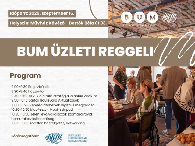 BUM Üzleti Reggeli - 2025 Ősz