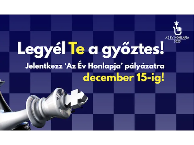 December 15-én éjfélkor zárul ‘Az Év Honlapja’ pályázat!