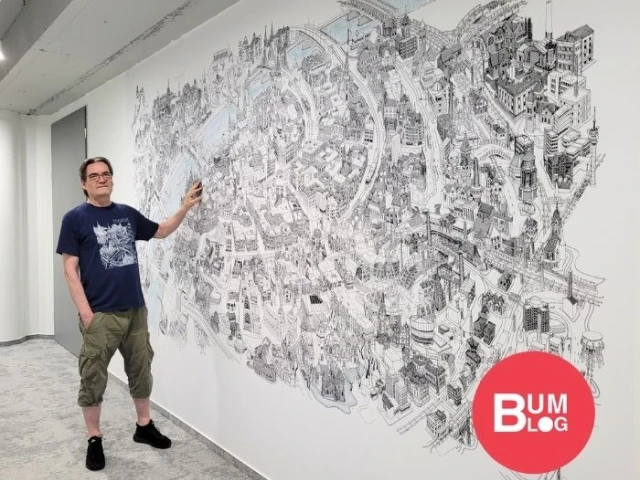 Portré - Magyar Béla építész-grafikus, a Citygraph Galéria tulajdonosa