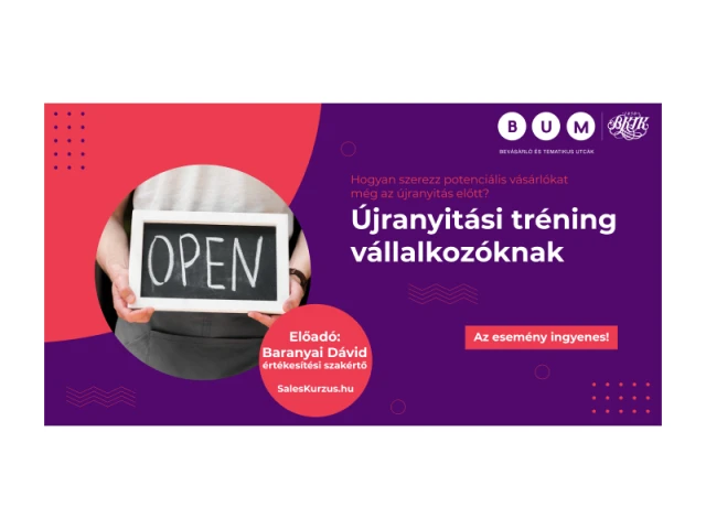 Újranyitási tréning vállalkozóknak - beszámoló